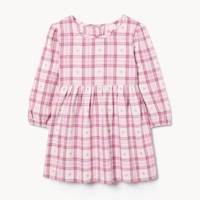 Baby Girls' Flannel Dress - Light Pink