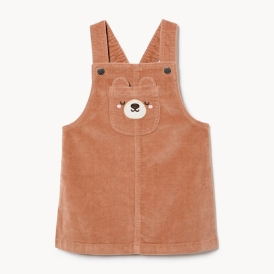 Baby Girls' Corduroy Pinafore - Dusty Brown