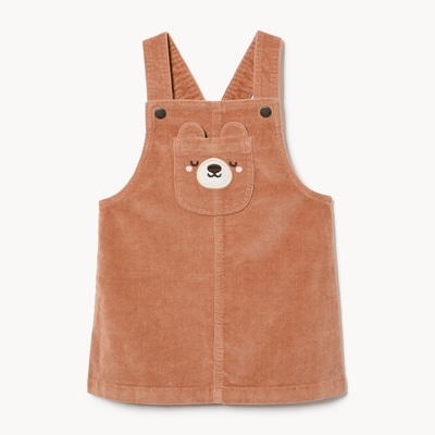 Baby Girls' Corduroy Pinafore - Dusty Brown