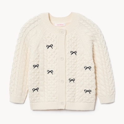 Baby Girls' Cable Knit Cardigan - Off White