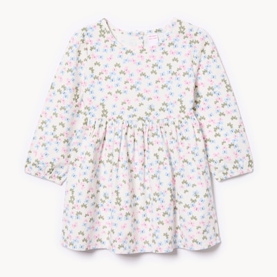 Baby Girls' Corduroy Printed Dress - Off White