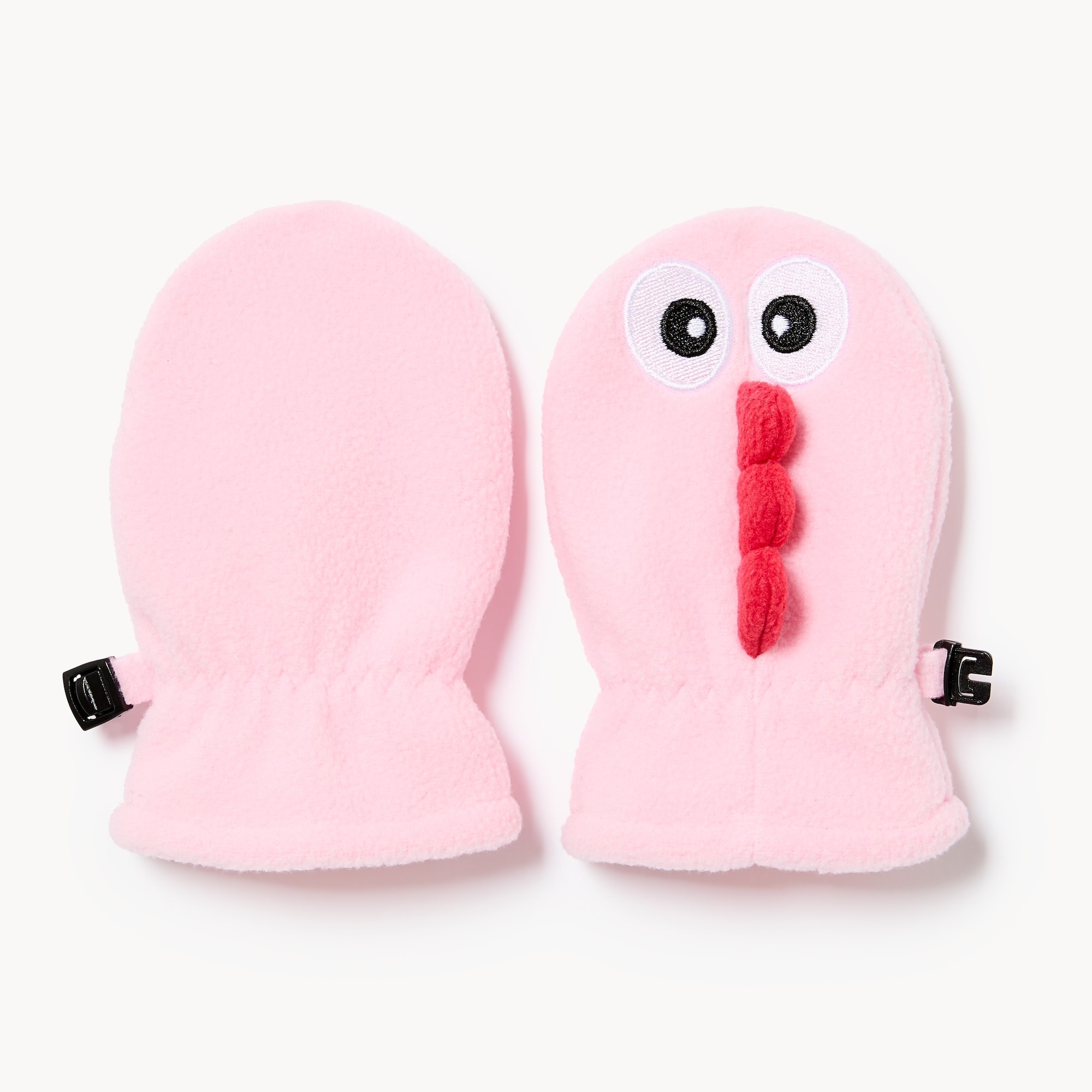 Baby Girls' Microfleece Dino Mittens