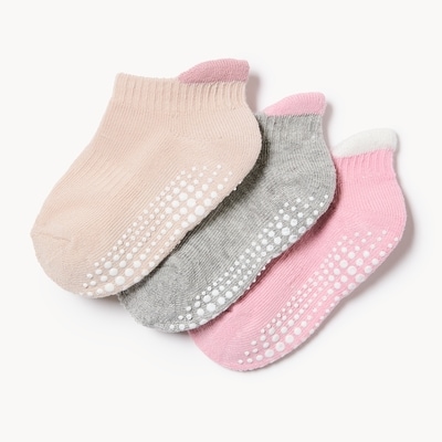 Baby Girls' 3-Pack Low-Cut Socks - Multi