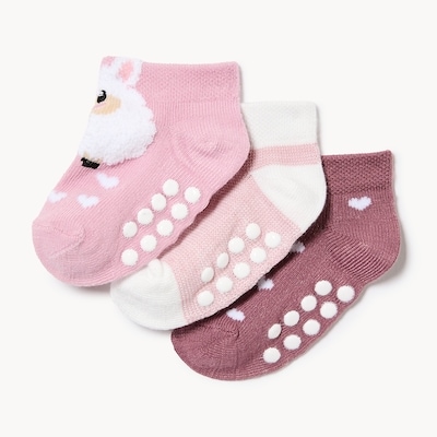 Joe Fresh Baby Girls' 3-Pack Low-Cut Socks 1 ea, $6.00/1ea