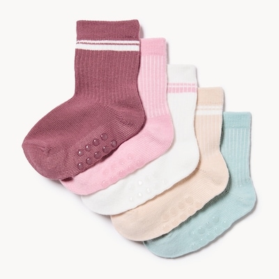 Joe Fresh Ens. de 5 paires de chaussettes tube, bébés filles 1 ea, 8,00 $/1ch