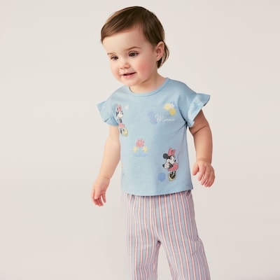 Baby Girls' Disney Minnie Mouse 2-Piece Set - Light Blue