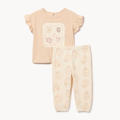 Baby Girls' Disney Winnie-the-Pooh Set - Light Beige