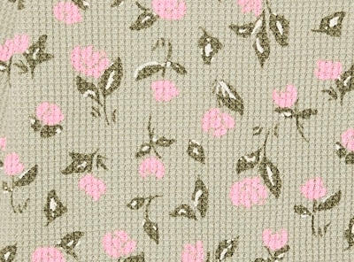 Ensemble imprimé en tricot gaufré, bébés filles