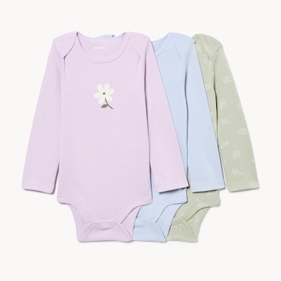 Ensemble de 3 cache-couches pour bébés filles - LAVANDE POUSSIEREUSE