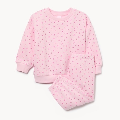 Baby Girls' Fleece Set - Pale Pink