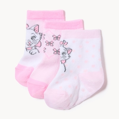 Baby Girls' Disney The Aristocats 3-Pack Socks - Pink