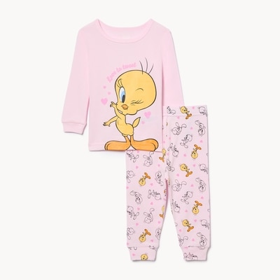 Baby Girls' Looney Tunes Tweety Sleep Set - Pink