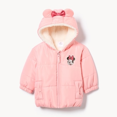 Baby Girls' Disney Minnie Mouse Jacket - Dusty Pink
