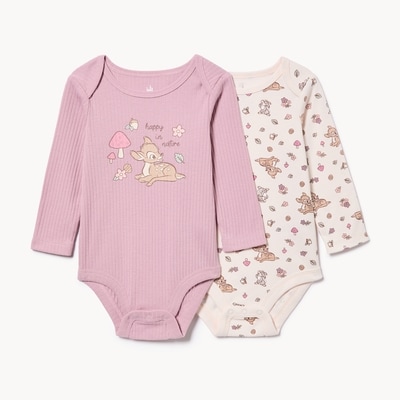 Joe Fresh Baby Girls' Disney Bambi 2-Pack Bodysuit 1 ea, $19.00/1ea