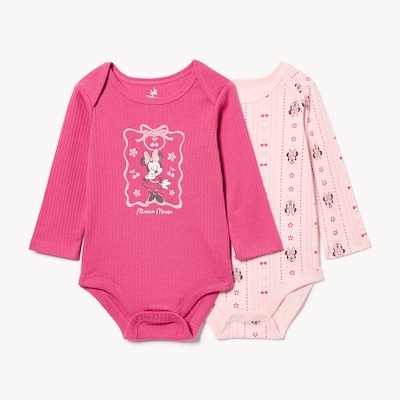 Joe Fresh Baby Girls Disney Minnie Mouse 2-Pack Bodysuit 1 ea, $19.00/1ea