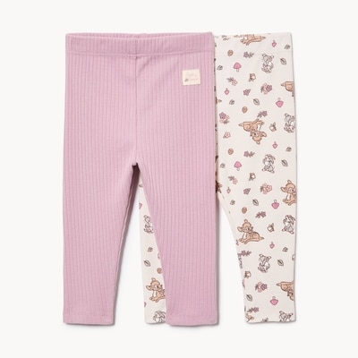 Baby Girls' Disney Bambi 2-Pack Legging - Lilac