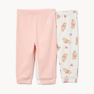 Baby Girls' Disney Winnie-the-Pooh 2-Pack Legging - Pink