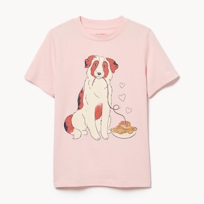 Kid Graphic T-Shirt - Powder Pink