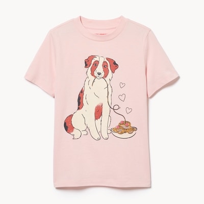 Kid Graphic T-Shirt - Powder Pink
