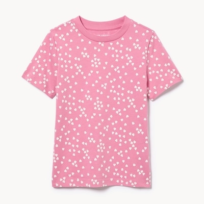 T-shirt imprimé pour filles - Rose Cendré
