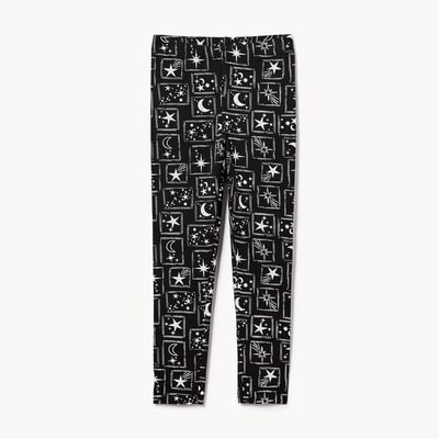 Kid Girls' Printed Legging - JF Black