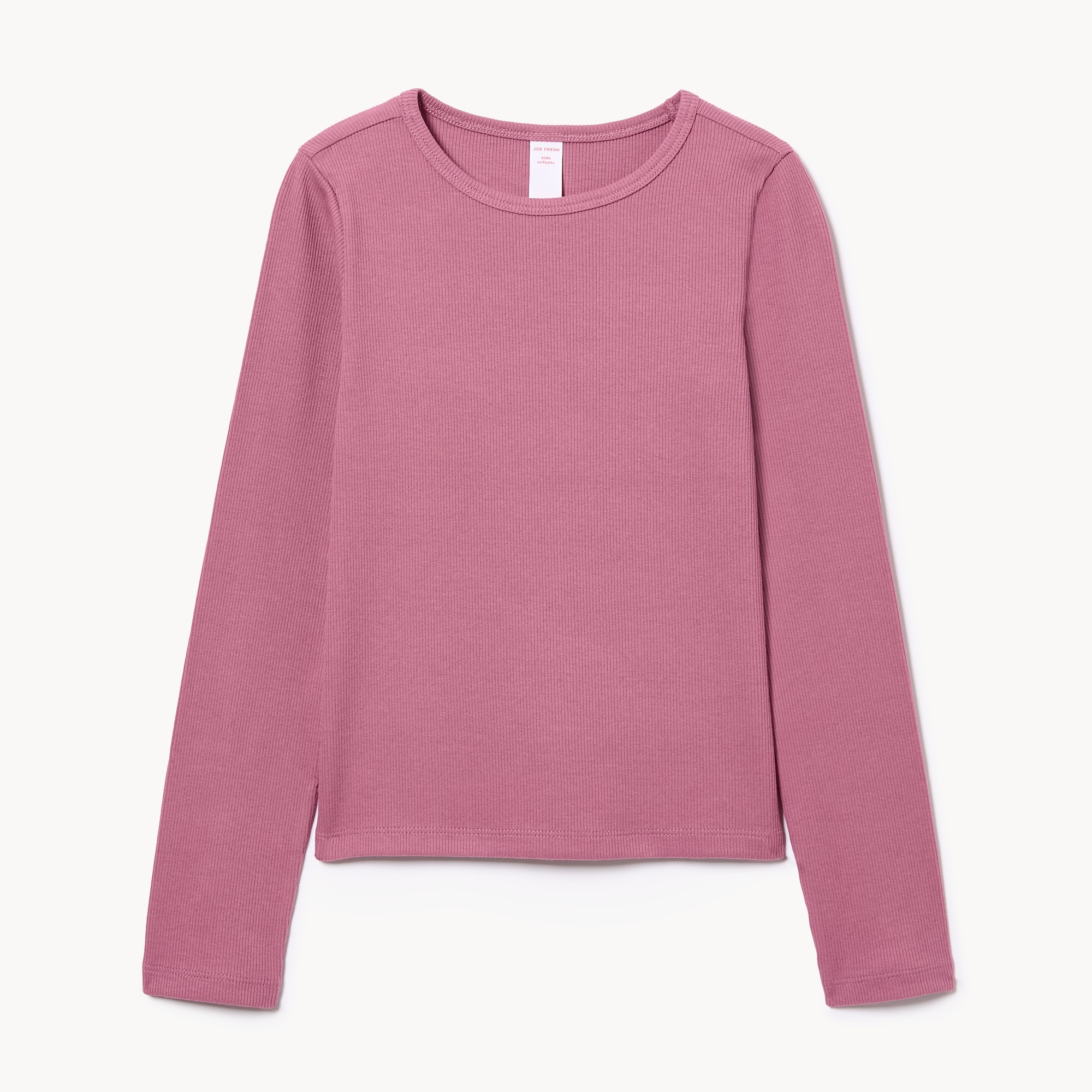 Kid Girls' Ribbed Long Sleeve Top