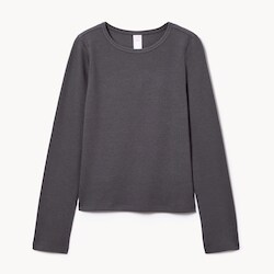 Joe Fresh Haut côtelé à manches longues pour filles 1 ea, 12,00 $/1ch