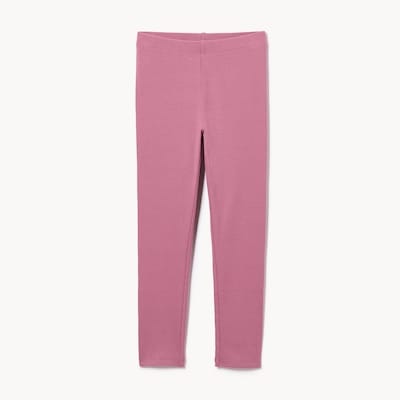 Kid Girls' Ribbed Legging - Mauve