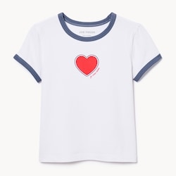 Joe Fresh T-shirt imprimé à bordure contrastante pour filles 1 ea, 12,00 $/1ch