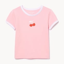 Joe Fresh T-shirt imprimé à bordure contrastante pour filles 1 ea, 12,00 $/1ch