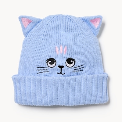 Tuque à motif d’animal pour filles - Bleu