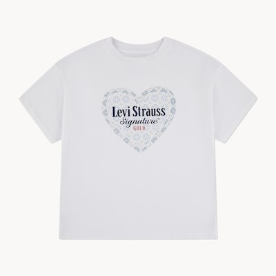 Kid Girls' Levi Strauss Signature™ Gold T-Shirt - Bright White