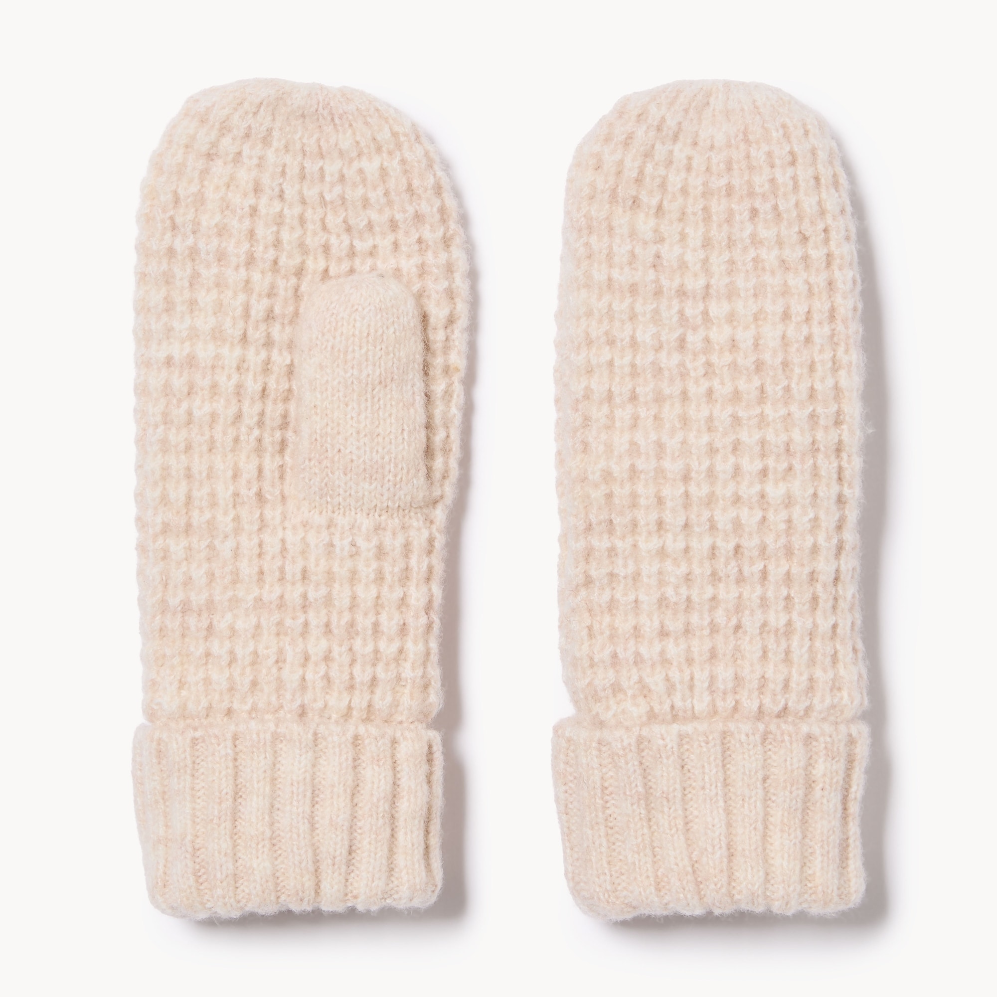Kid Girls' Waffle Knit Mittens