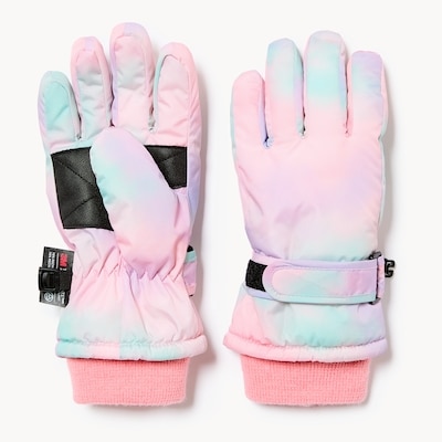 Kid Girls' Printed Snow Gloves - Purple