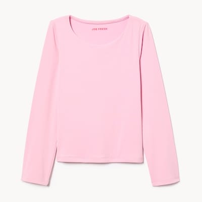 Joe Fresh Haut à manches longues à col rond, préadolescentes 1 ea, 16,00 $/1ch