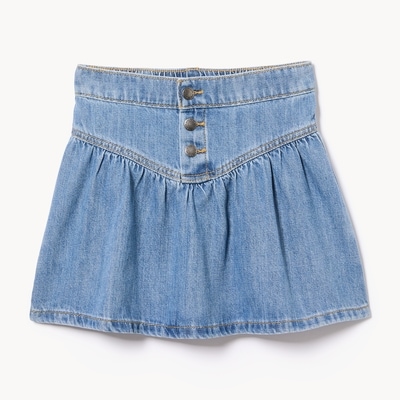 Tween Girls' Denim Miniskirt - Light Wash
