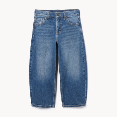 Tween Girls' Barrel Jean - Dark Wash