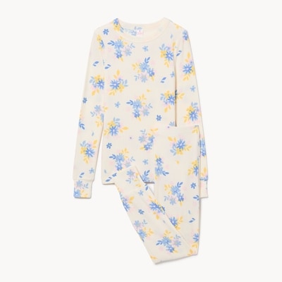 Pyjama imprimé pour filles - Crème