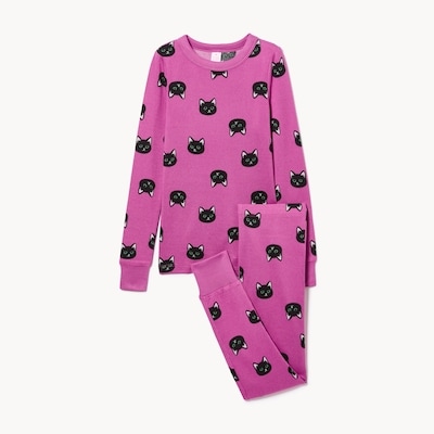 Kid Girls' Halloween Sleep Set - Dark Mauve