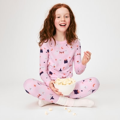 Kid Girls' Halloween Sleep Set - Light Pink
