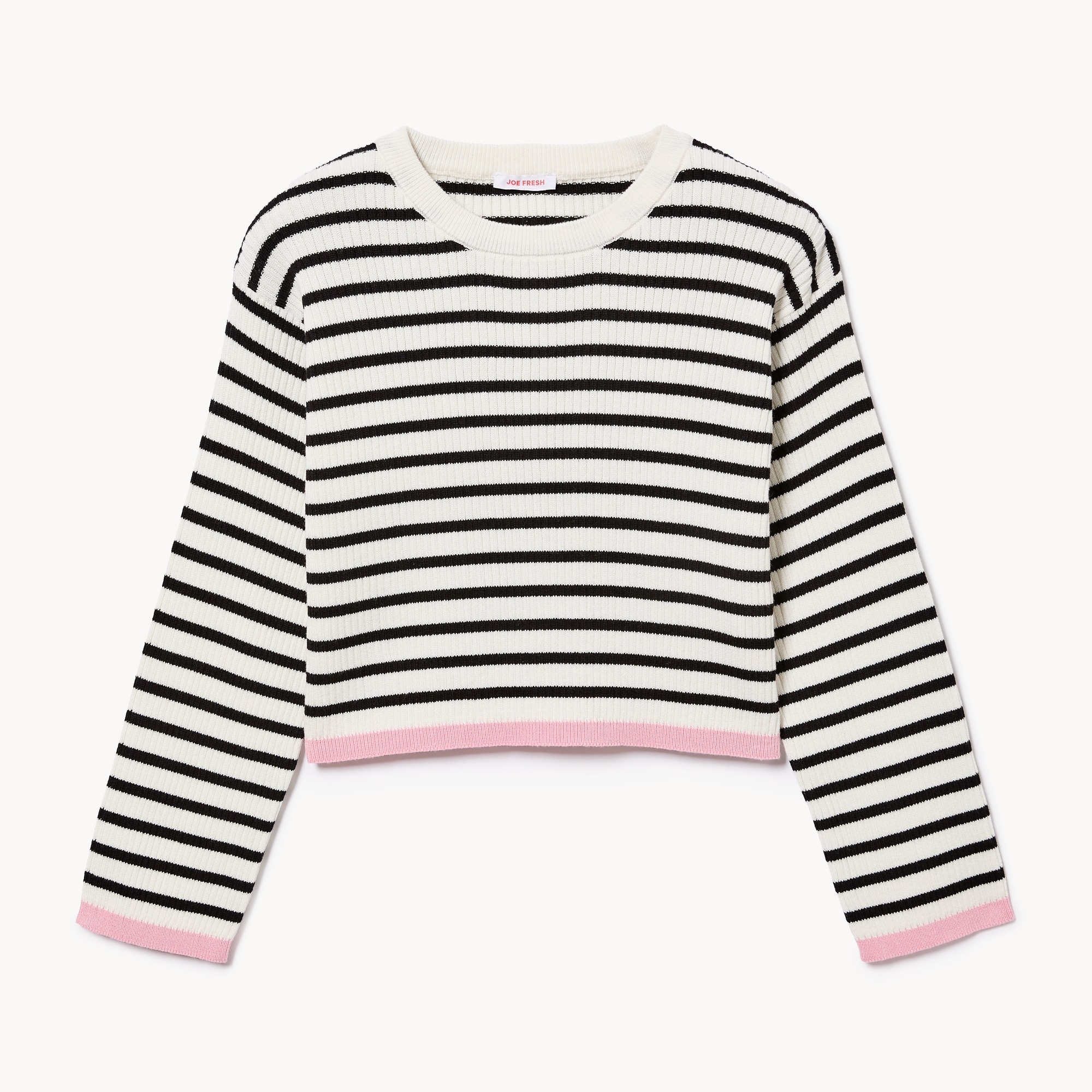 Kid Girls' Ribbed Striped Sweater