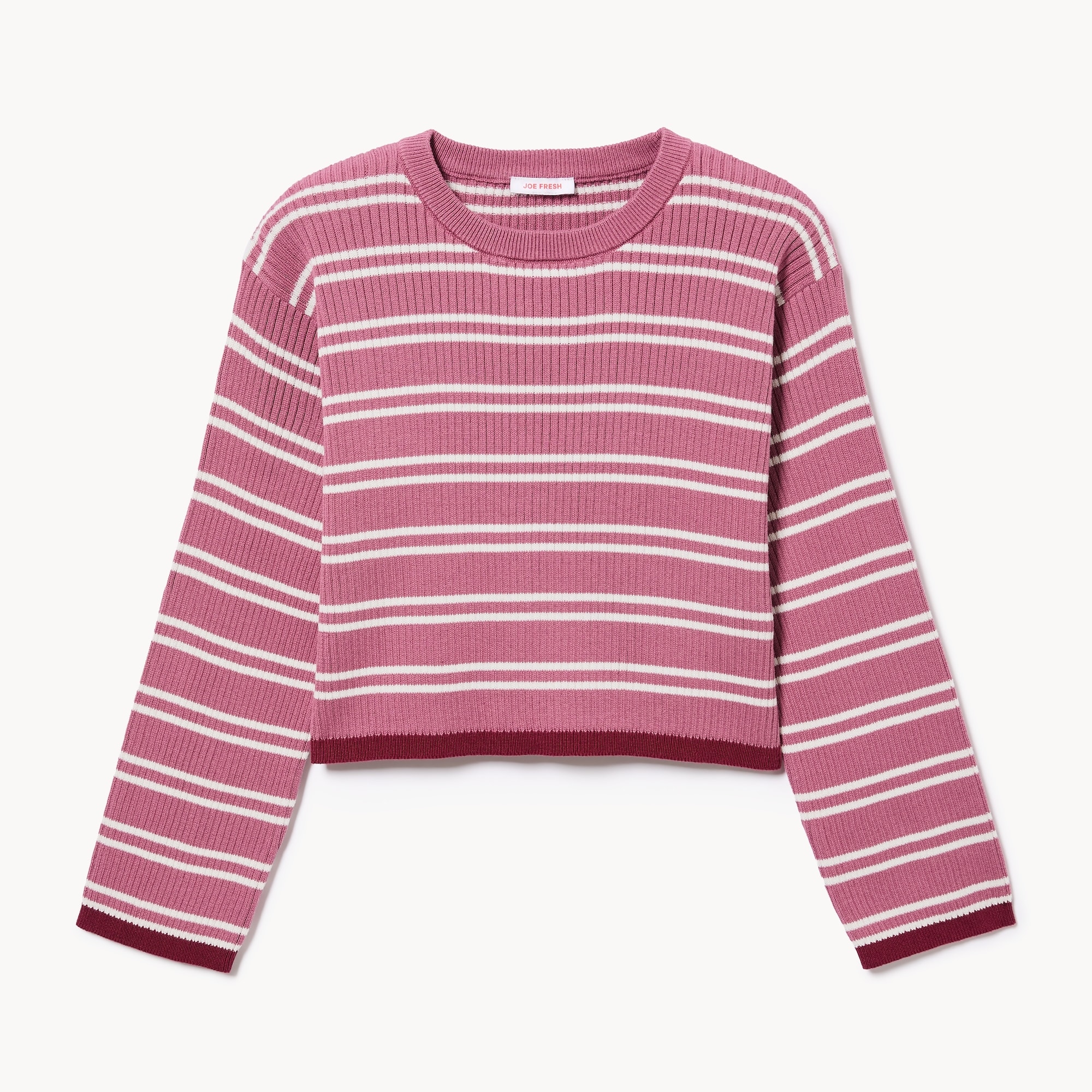 Kid Girls' Ribbed Striped Sweater