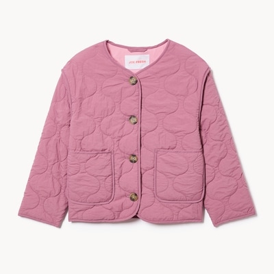 Kid Girls' Quilted Jacket - Mauve