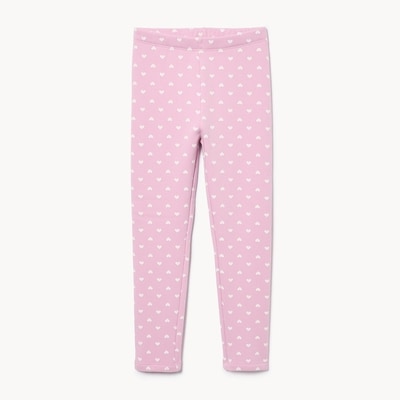 Kid Girls' Fuzzy Fleece Printed Legging - Open Violet