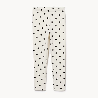 Kid Girls' Fuzzy Fleece Printed Legging - Off White