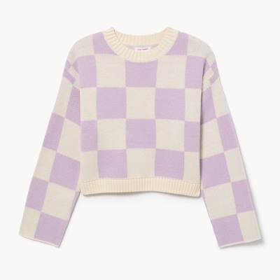 Kid Girls' Boxy Sweater - Dusty Lavender