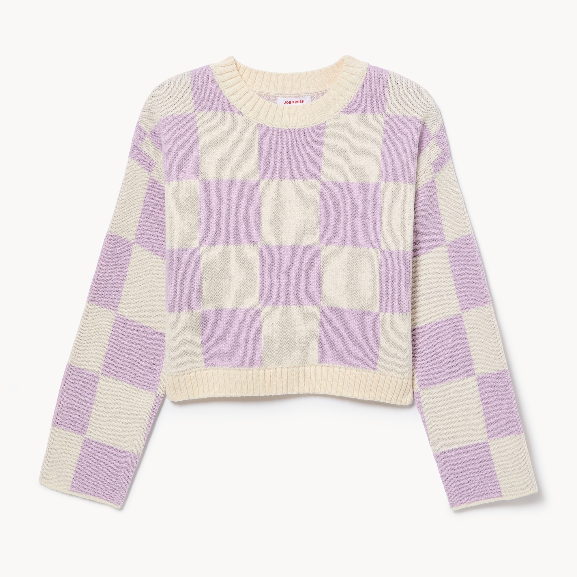 Chandail en tricot droit pour filles