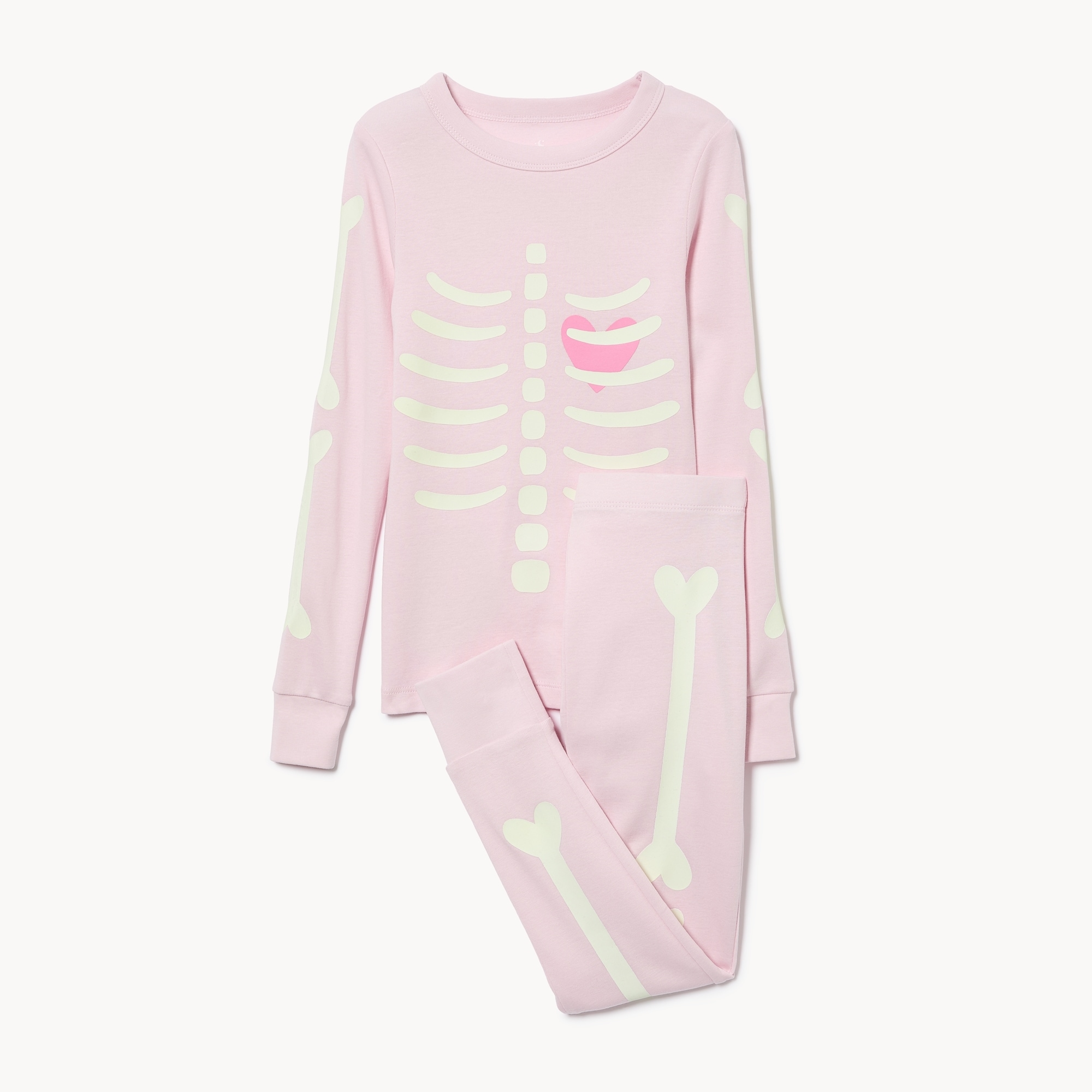 Pyjama à motif de squelette pour filles