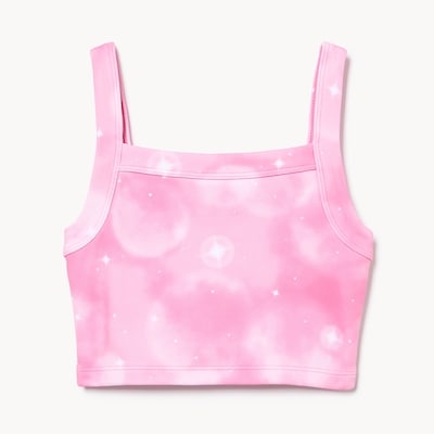 Kid Girls' Active Cami Sports Bra - Powder Pink