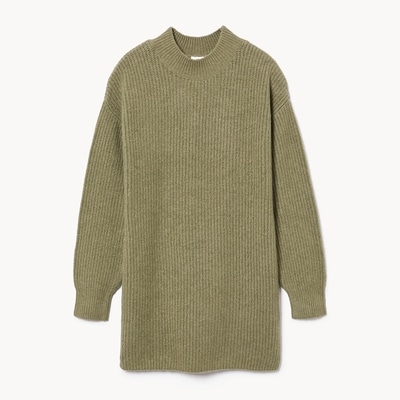 Robe-chandail pour préadolescentes - Olive Pâle